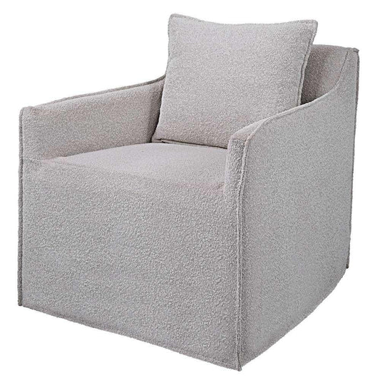 Uttermost - Welland Gray Swivel Chair - 23658 veiw 2