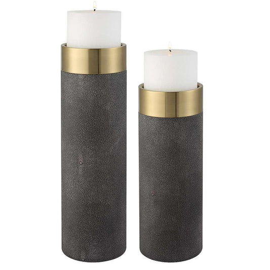 Uttermost - Wessex Gray Candleholders (Set of 2) - 18061 veiw 1