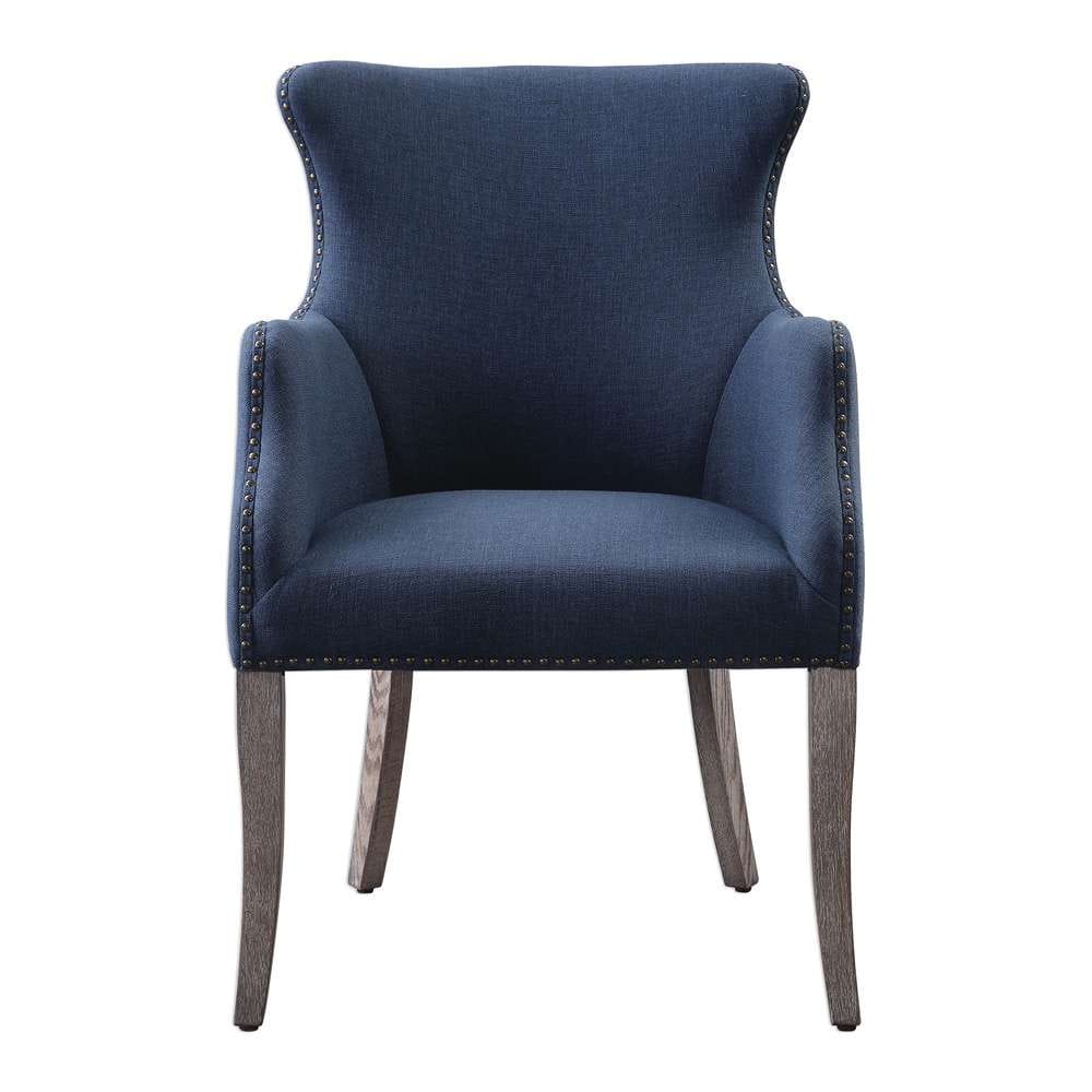 Uttermost - Yareena Blue Wing Chair - 23499 veiw 1