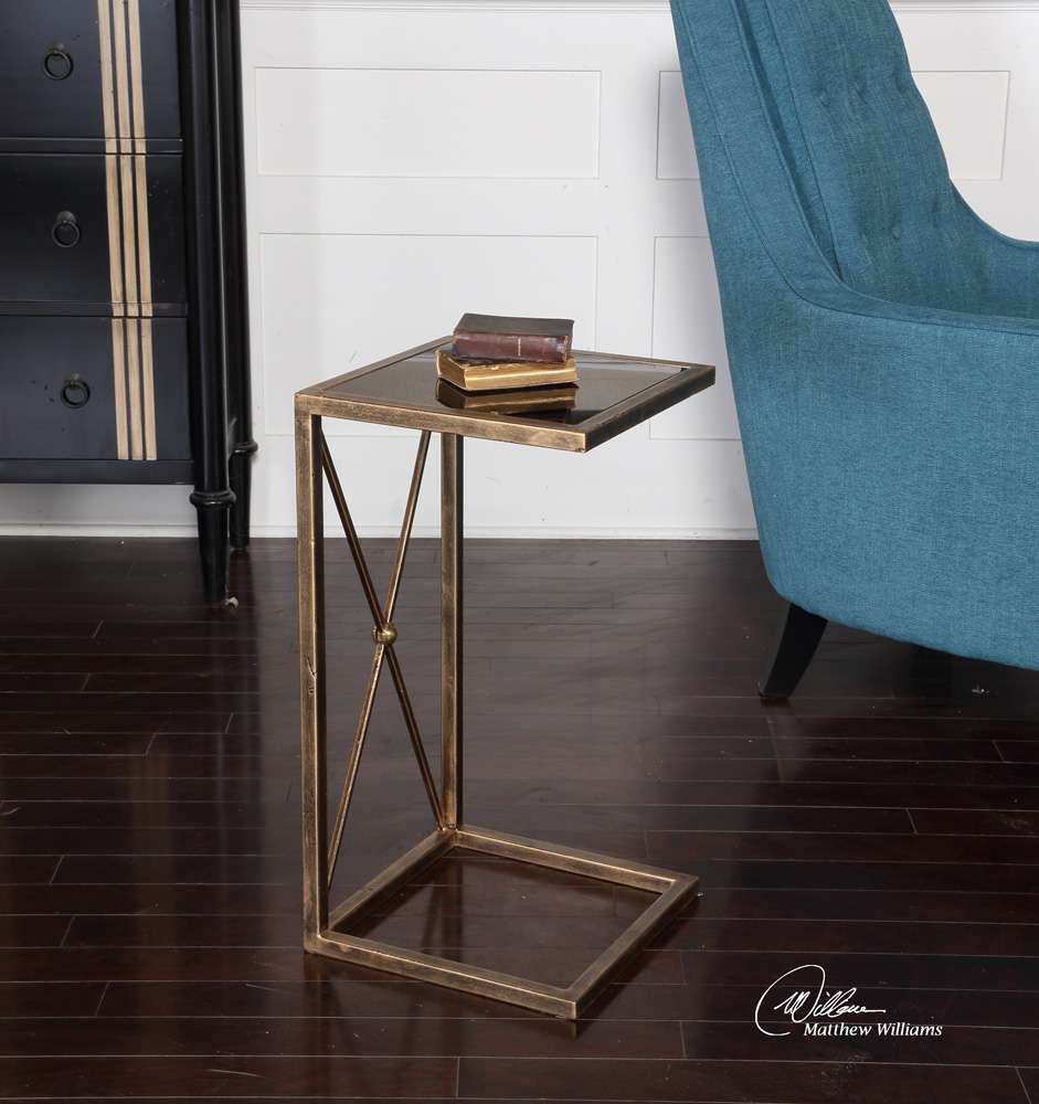 Uttermost - Zafina Gold Accent Table - 25014 veiw 2