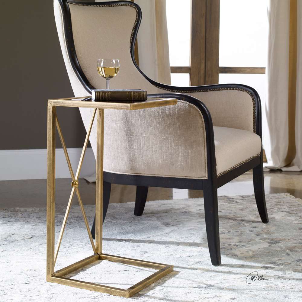 Uttermost - Zafina Gold Accent Table - 25014 veiw 3
