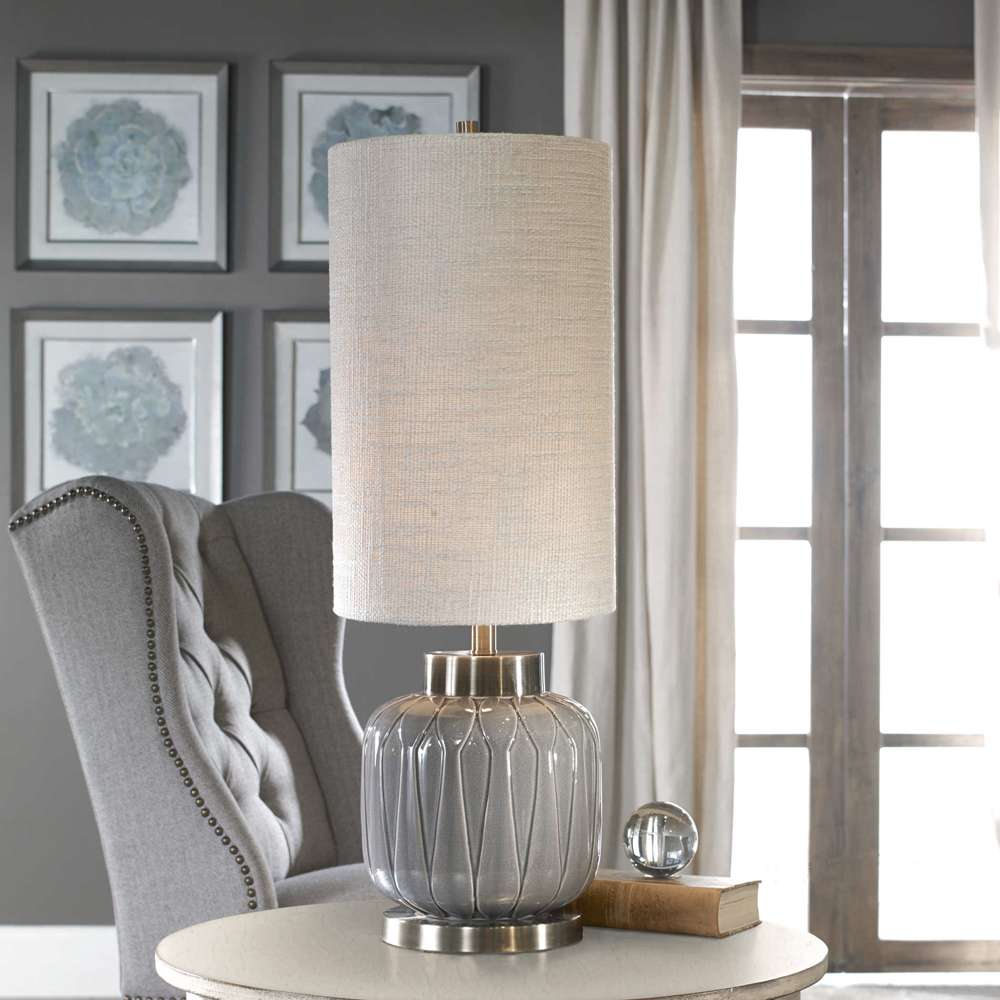 Uttermost - Zahlia Aged Gray Ceramic Lamp - 29559-1 veiw 4