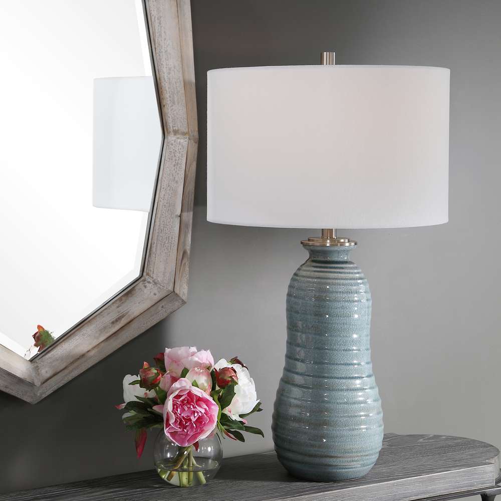 Uttermost - Zaila Light Blue Table Lamp - 26362-1 veiw 4