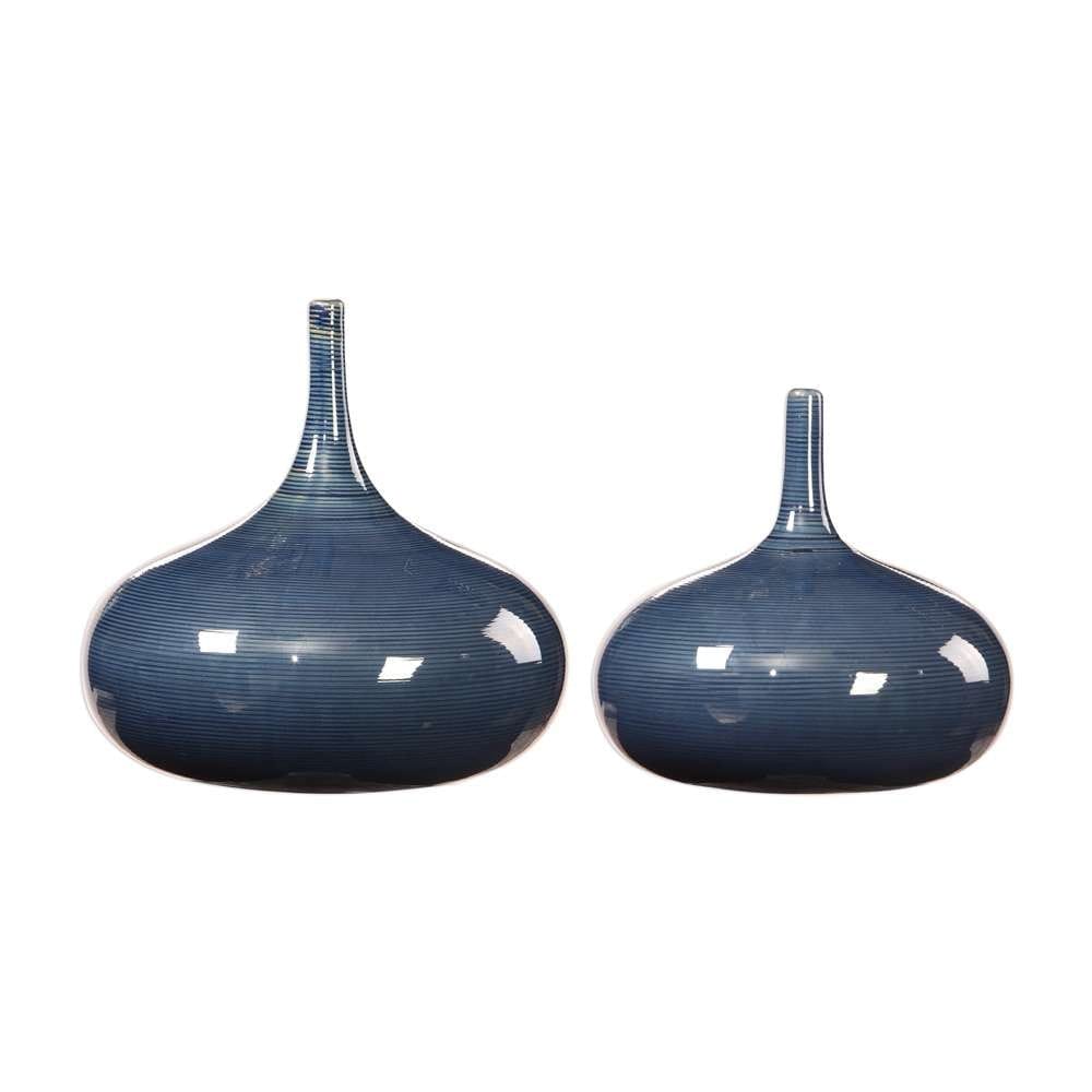 Uttermost - Zayan Blue Vases (Set of 2) - 18988 veiw 1