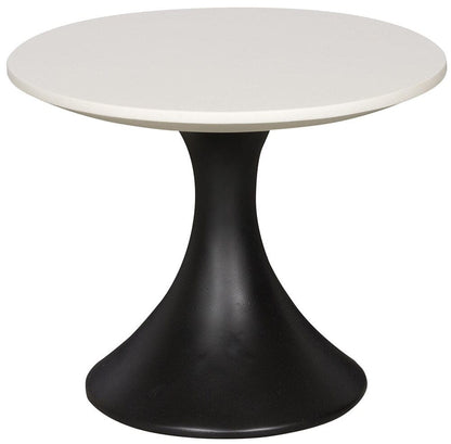 Vanguard Furniture - Chadwick Outdoor Round End Table - Stone White Top/Cinder Base - OW521-E veiw 1