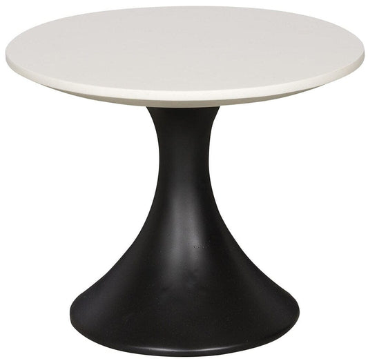 Vanguard Furniture - Chadwick Outdoor Round End Table - Stone White Top/Cinder Base - OW521-E veiw 1