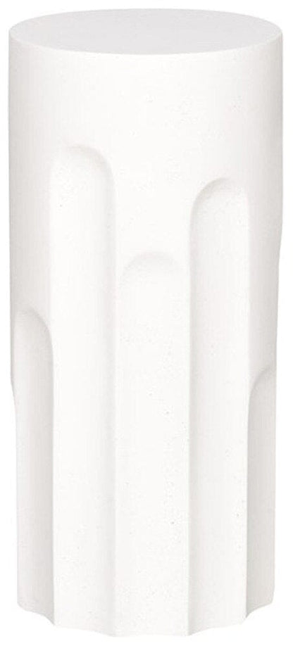 Vanguard Furniture - Dorian Outdoor Spot Table - Stone White - O317E-US veiw 2