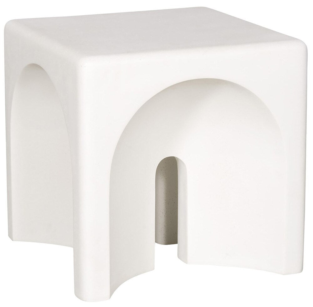 Vanguard Furniture - Dorian Side Table - Stone White - P314L-US veiw 1