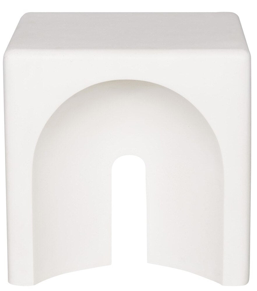 Vanguard Furniture - Dorian Side Table - Stone White - P314L-US veiw 2