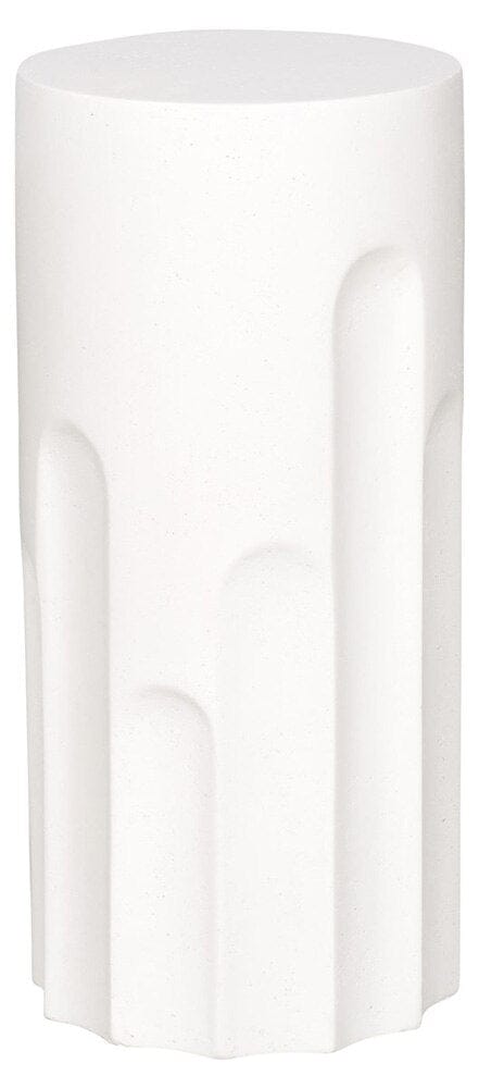 Vanguard Furniture - Dorian Spot Table - Stone White - P317E-US veiw 2