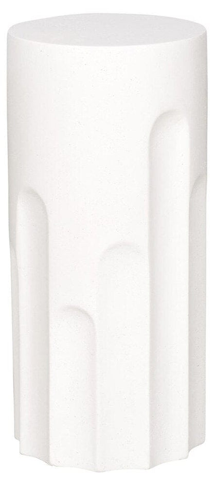 Vanguard Furniture - Dorian Spot Table - Stone White - P317E-US veiw 2