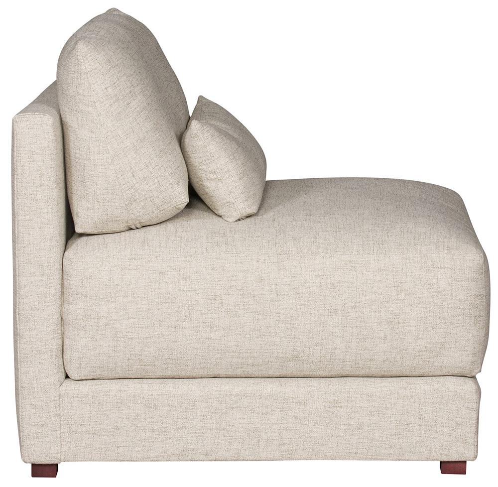 Vanguard Furniture - Dove Stocked Armless Chair - Jack Linen Fabric - T2V110-AC veiw 2