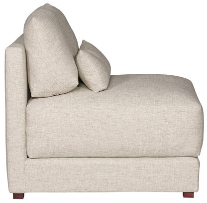 Vanguard Furniture - Dove Stocked Armless Chair - Jack Linen Fabric - T2V110-AC veiw 2