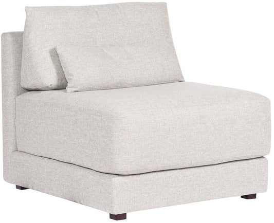 Vanguard Furniture - Dove Stocked Armless Chair - Keland Pewter Fabric - T5V110-AC veiw 1