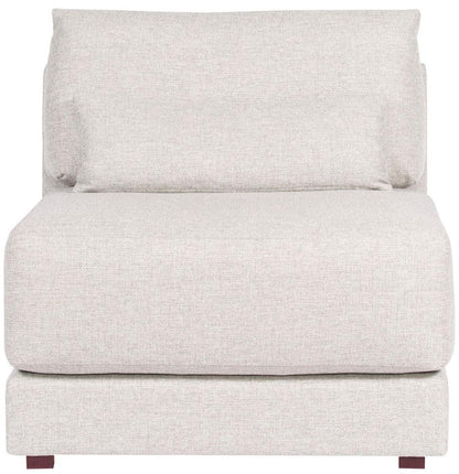 Vanguard Furniture - Dove Stocked Armless Chair - Keland Pewter Fabric - T5V110-AC veiw 2