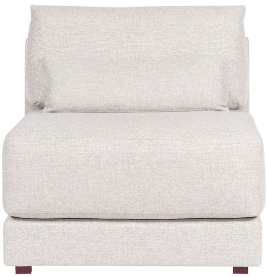 Vanguard Furniture - Dove Stocked Armless Chair - Keland Pewter Fabric - T5V110-AC veiw 2
