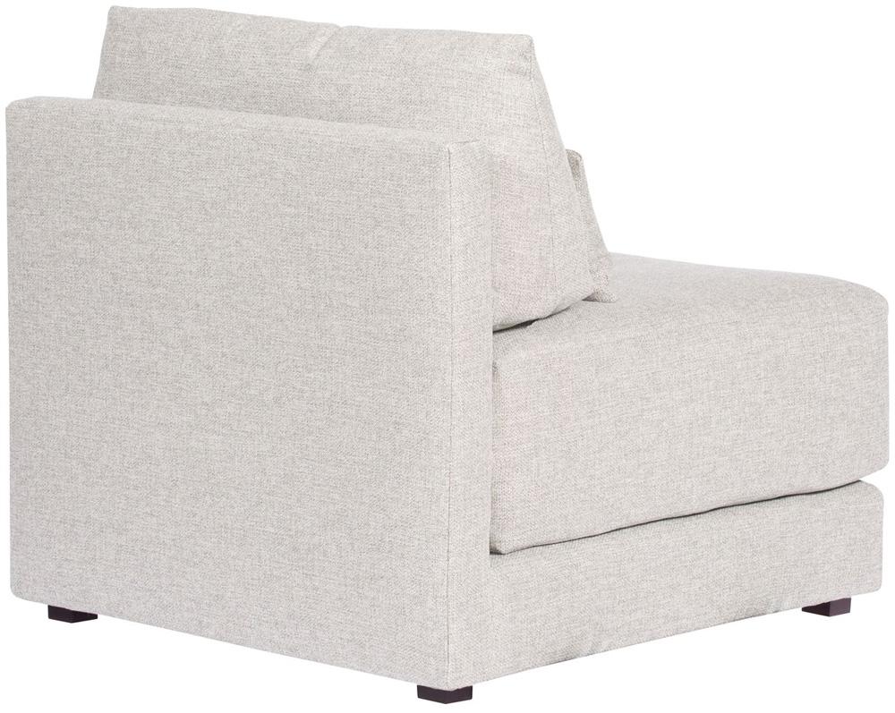 Vanguard Furniture - Dove Stocked Armless Chair - Keland Pewter Fabric - T5V110-AC veiw 3
