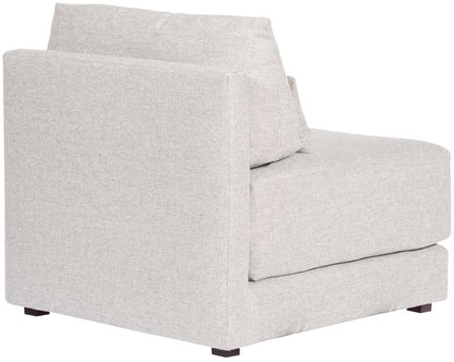 Vanguard Furniture - Dove Stocked Armless Chair - Keland Pewter Fabric - T5V110-AC veiw 3