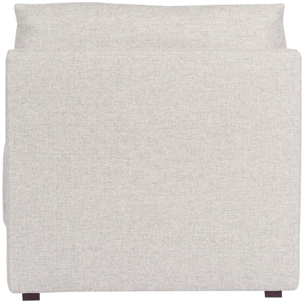 Vanguard Furniture - Dove Stocked Armless Chair - Keland Pewter Fabric - T5V110-AC veiw 4
