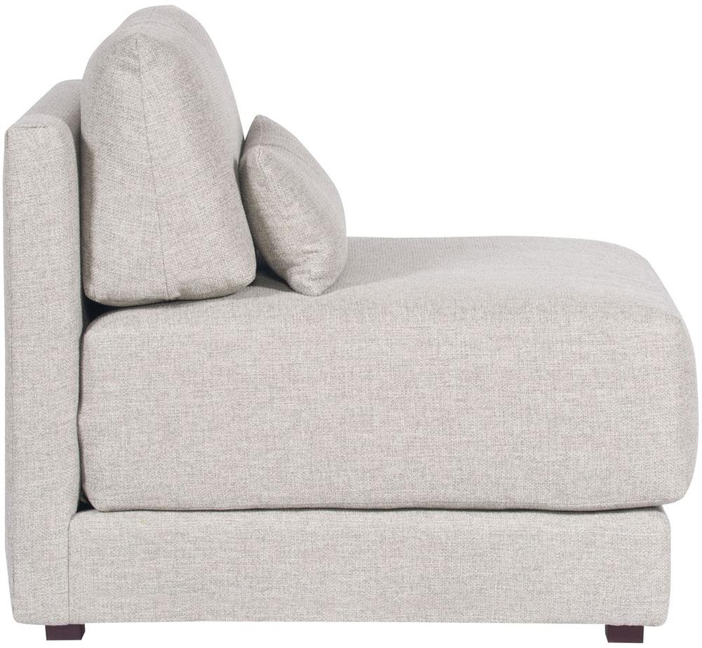 Vanguard Furniture - Dove Stocked Armless Chair - Keland Pewter Fabric - T5V110-AC veiw 5