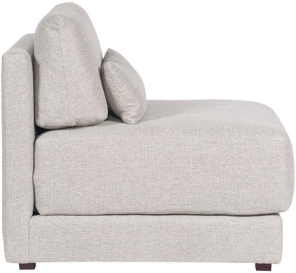 Vanguard Furniture - Dove Stocked Armless Chair - Keland Pewter Fabric - T5V110-AC veiw 5