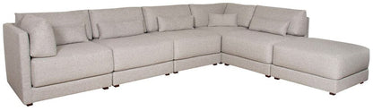 Vanguard Furniture - Dove Stocked Armless Chair - Keland Pewter Fabric - T5V110-AC veiw 6