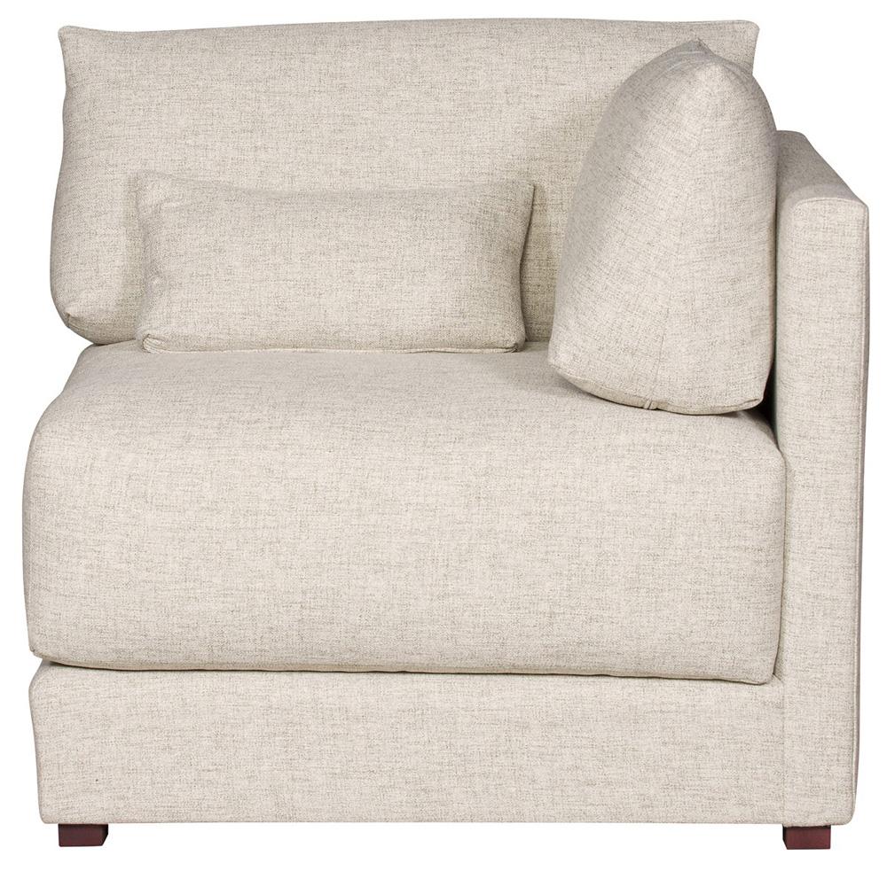 Vanguard Furniture - Dove Stocked Corner Chair - Jack Linen Fabric - T2V110-CC veiw 2
