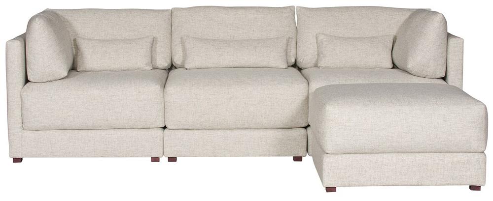 Vanguard Furniture - Dove Stocked Corner Chair - Jack Linen Fabric - T2V110-CC veiw 6