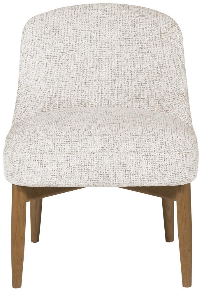 Vanguard Furniture - Edge Stocked Dining Chair - Noel Alabaster Fabric/Camel Finish - TV1185S veiw 1