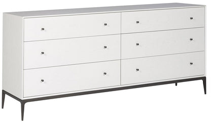 Vanguard Furniture - Essence Dresser - Pure White with Bronze - 7035D-PE veiw 1