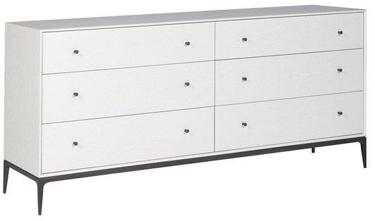 Vanguard Furniture - Essence Dresser - Pure White with Bronze - 7035D-PE veiw 1