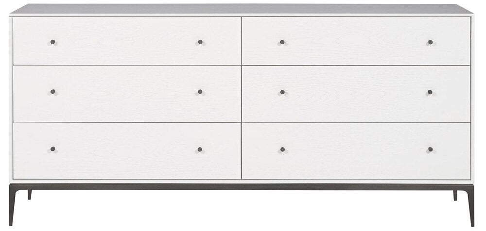 Vanguard Furniture - Essence Dresser - Pure White with Bronze - 7035D-PE veiw 2