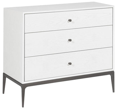 Vanguard Furniture - Essence Nightstand - Small - Pure White with Bronze - 7035N1-PE veiw 1
