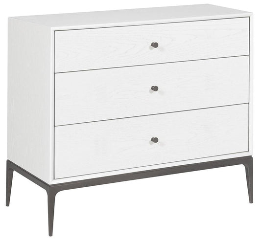 Vanguard Furniture - Essence Nightstand - Small - Pure White with Bronze - 7035N1-PE veiw 1