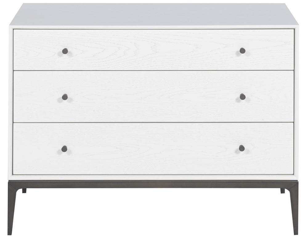 Vanguard Furniture - Essence Nightstand - Large - Pure White with Bronze - 7035N2-PE veiw 2