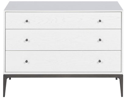 Vanguard Furniture - Essence Nightstand - Large - Pure White with Bronze - 7035N2-PE veiw 2