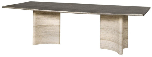 Vanguard Furniture - Flynn Rectangular Dining Table - Charcoal and Travertine - P821T1 veiw 1