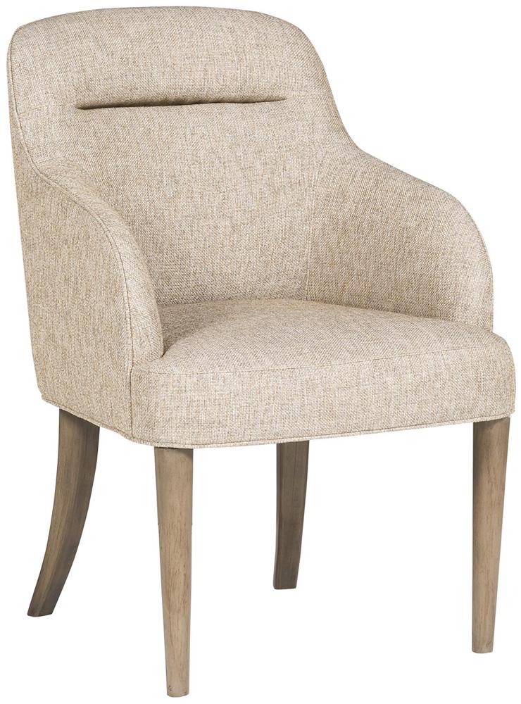 Vanguard Furniture - Grandhaven Stocked Dining Arm Chair - Karmel Sandstone Fabric - TW910A veiw 1