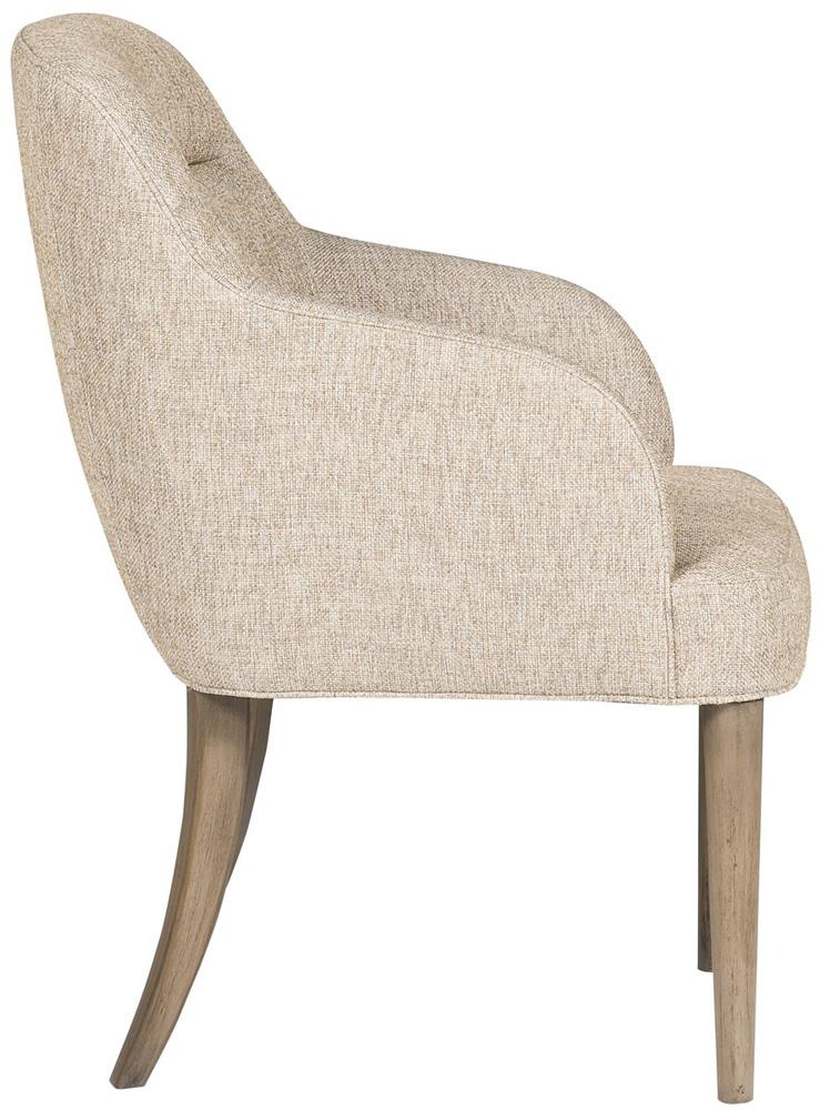 Vanguard Furniture - Grandhaven Stocked Dining Arm Chair - Karmel Sandstone Fabric - TW910A veiw 3