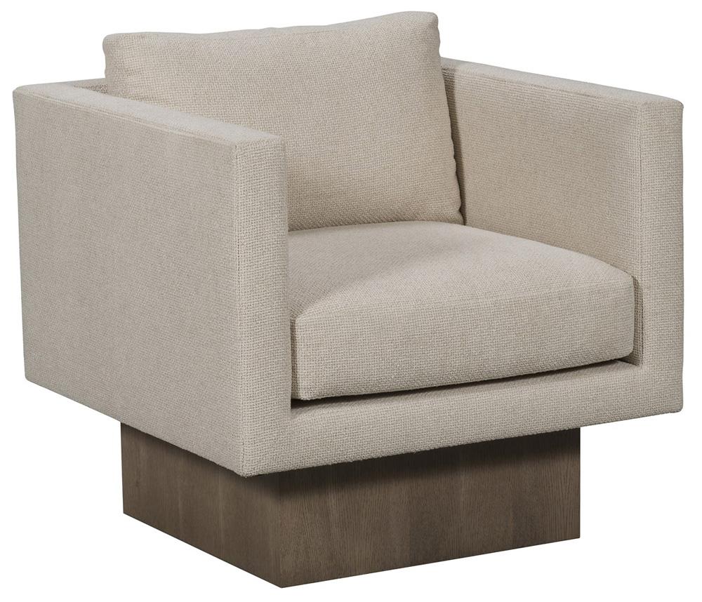 Vanguard Furniture - Kendell Stocked Swivel Chair - Kendra Sand Fabric - TV120-SW veiw 1