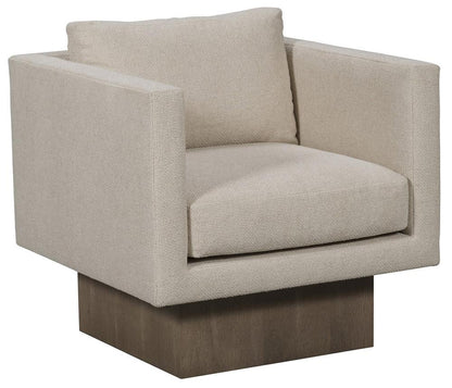 Vanguard Furniture - Kendell Stocked Swivel Chair - Kendra Sand Fabric - TV120-SW veiw 1