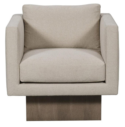 Vanguard Furniture - Kendell Stocked Swivel Chair - Kendra Sand Fabric - TV120-SW veiw 2