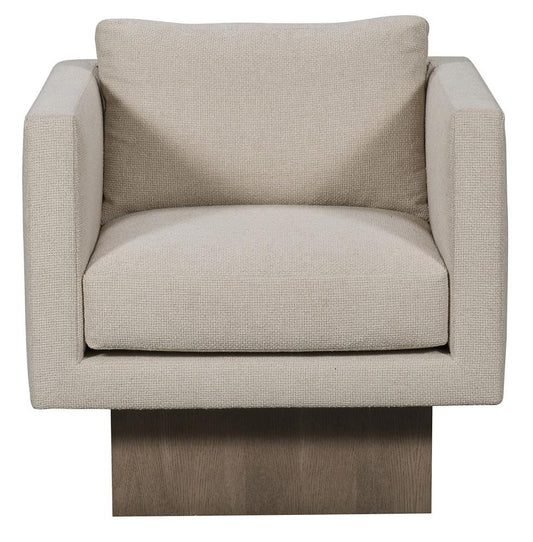 Vanguard Furniture - Kendell Stocked Swivel Chair - Kendra Sand Fabric - TV120-SW veiw 2