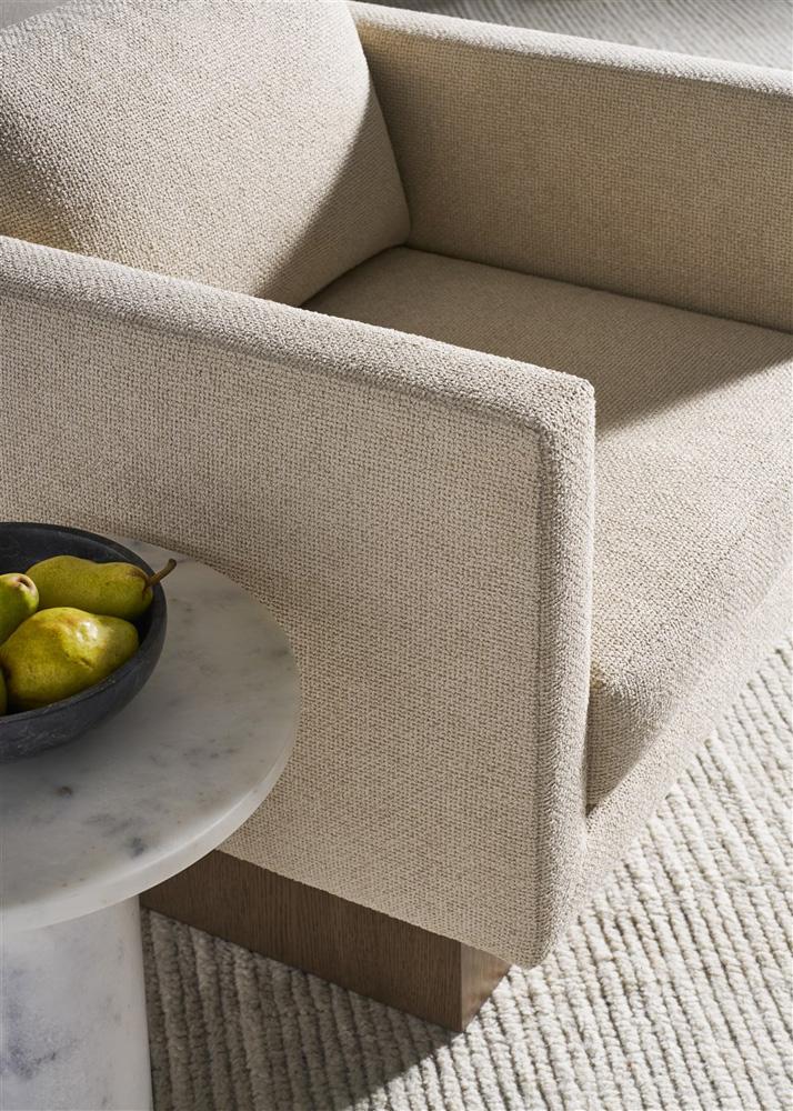 Vanguard Furniture - Kendell Stocked Swivel Chair - Kendra Sand Fabric - TV120-SW veiw 5