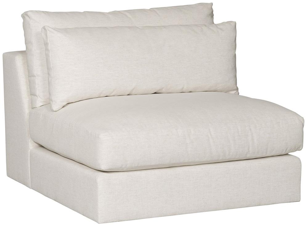 Vanguard Furniture - Leone Stocked Armless Chair - Nomad Snow - T3V158-AC veiw 1