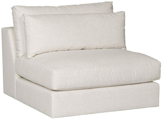Vanguard Furniture - Leone Stocked Armless Chair - Nomad Snow - T3V158-AC veiw 1