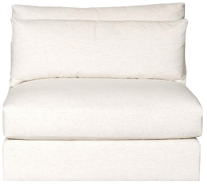 Vanguard Furniture - Leone Stocked Armless Chair - Nomad Snow - T3V158-AC veiw 2