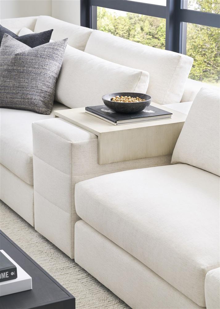 Vanguard Furniture - Leone Stocked Armless Chair - Nomad Snow - T3V158-AC veiw 6