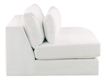 Vanguard Furniture - Leone - Stocked Armless Two Seat Sofa - Nomad Snow  - T3V158-AS2 view 3