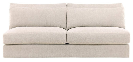 Vanguard Furniture - Leone - Stocked Armless Two Seat Sofa - Topper Oatmeal Fabric - T4V158-AS2 view 1